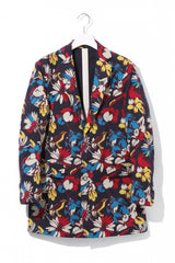2015 S/S NUMBER (N)INE  LONG JACKET NAVY FLOWER