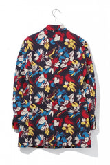 2015 S/S NUMBER (N)INE  LONG JACKET NAVY FLOWER