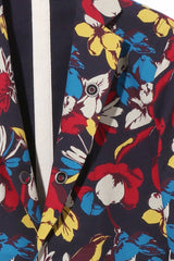 2015 S/S NUMBER (N)INE  LONG JACKET NAVY FLOWER