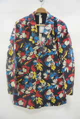 2015 S/S NUMBER (N)INE  LONG JACKET NAVY FLOWER