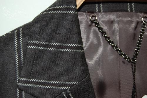 2012 S/S GalaabenD 24Gラッセルシルケットストライプ 7224 CHARCOAL