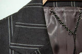 2012 S/S GalaabenD 24Gラッセルシルケットストライプ 7224 CHARCOAL