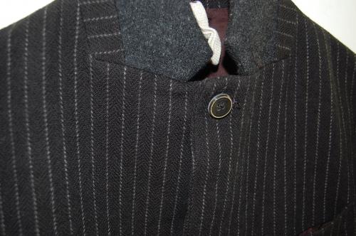 2012 A/W JAMA RICO STRIPE HERRINGBONE JKT CHARCOAL
