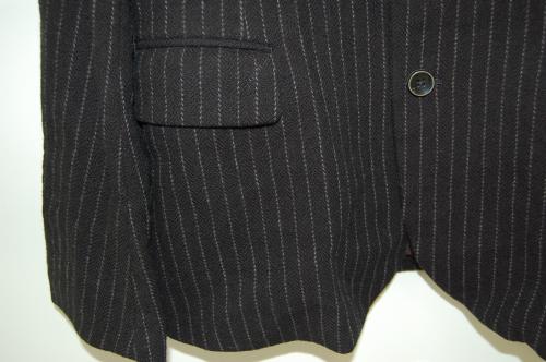 2012 A/W JAMA RICO STRIPE HERRINGBONE JKT CHARCOAL