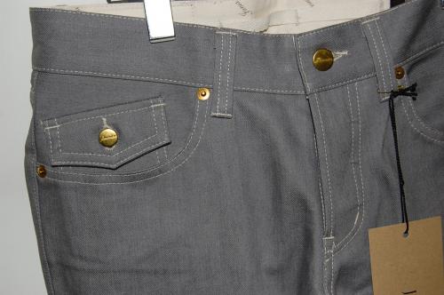 2012 A/W JAMA RICO 13.5ozSTRETCH DENIMスキニーノンウォッシュGRAY
