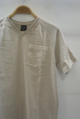 2016 S/S NUMBER (N)INE　RAGLAN POKET V-NECK T-SHIRTS_GARMENT DYE BEIGE