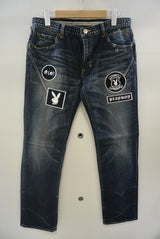 2015 S/S n(n) BY NUMBER (N)INE x PLAYBOY REGULAR STRAIGHT   PANT_DENIM(DAMAGED) 