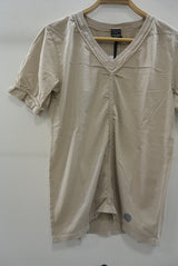 2016 S/S NUMBER (N)INE　BRAIDED V-NECK T-SHIRTS_GARMENT DYE BEIGE