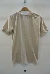 2016 S/S NUMBER (N)INE　BRAIDED V-NECK T-SHIRTS_GARMENT DYE BEIGE