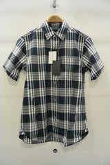 2016 S/S NUMBER (N)INE　REGULAR COLLAR SHIRTS S/S_TWILL CHECK  BLACK