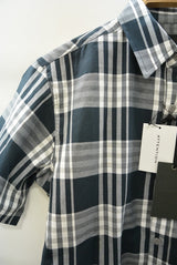 2016 S/S NUMBER (N)INE　REGULAR COLLAR SHIRTS S/S_TWILL CHECK  BLACK