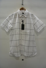 2016 S/S NUMBER (N)INE　REGULAR COLLAR SHIRTS S/S_TYPEWRITER STRETCH(WINDOW PANE) WHITE