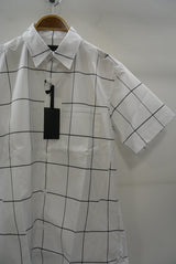 2016 S/S NUMBER (N)INE　REGULAR COLLAR SHIRTS S/S_TYPEWRITER STRETCH(WINDOW PANE) WHITE