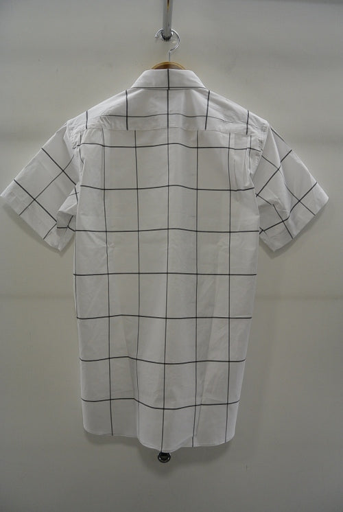 2016 S/S NUMBER (N)INE　REGULAR COLLAR SHIRTS S/S_TYPEWRITER STRETCH(WINDOW PANE) WHITE