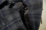 LITHIUM HOMME C.P.O. JACKET 〈MIX-CHECK WOOL〉 NAVY  