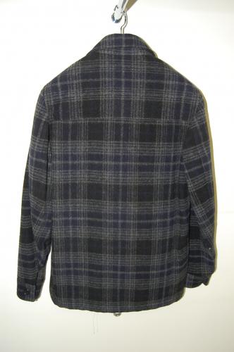 LITHIUM HOMME C.P.O. JACKET 〈MIX-CHECK WOOL〉 NAVY  