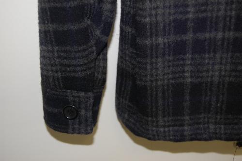 LITHIUM HOMME C.P.O. JACKET 〈MIX-CHECK WOOL〉 NAVY  