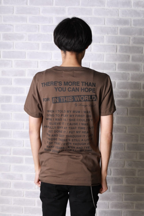 2018 S/S LOUNGE LIZARD 40/1 C/MOD HIGH GAUZE天竺 TEE ATLAS
