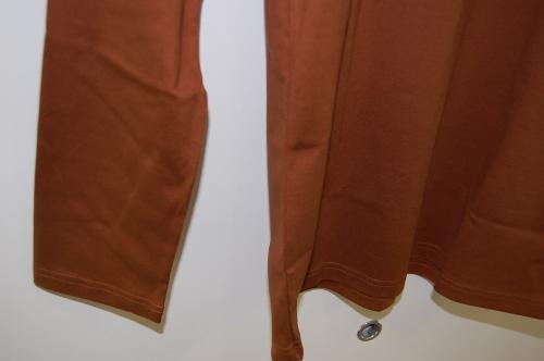 kurkku×LITHIUM HOMME SILKET POC V-NECK LS T L-BROWN