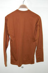 kurkku×LITHIUM HOMME SILKET POC V-NECK LS T L-BROWN