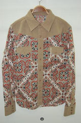 2011 S/S MARBLES WESTERN SHIRT ペイズリー BEIGE
