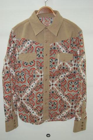 2011 S/S MARBLES WESTERN SHIRT ペイズリー BEIGE