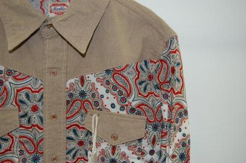 2011 S/S MARBLES WESTERN SHIRT ペイズリー BEIGE