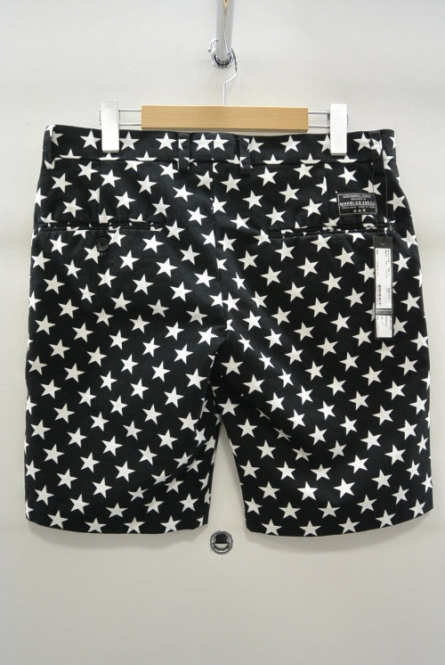 2016 S/S MARBLES Star Printed Shorts BLACK