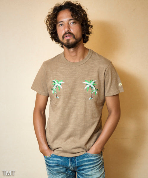 2018 S/S TMT S/SL 16/1 SOFT TWIST JERSEY(TREE EMBROIDERY)