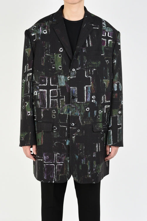 2020 S/S LAD MUSICIAN INKJET CROSS 3B BIG JACKET