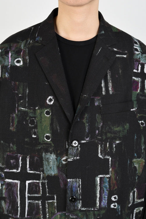 2020 S/S LAD MUSICIAN INKJET CROSS 3B BIG JACKET