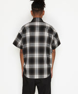 2019 S/S NUMBER (N)INE OMBRE CHECK BIG SHOULDER SHORT SLEEVE SHIRT