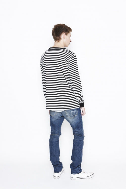 2016 S/S n(n) BY NUMBER (N)INE TAPERED PANT_DENIM(DAMAGED) BLUE