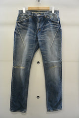 2016 S/S n(n) BY NUMBER (N)INE TAPERED PANT_DENIM(DAMAGED) BLUE