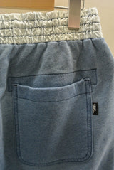 2017 S/S TMT INDIGO FRENCH TERRY SHORT PANTS INDIGO LIGHT