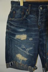 2016 S/S TMT CRUSH DENIM SHORTS INDIGO
