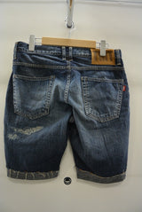 2016 S/S TMT CRUSH DENIM SHORTS INDIGO