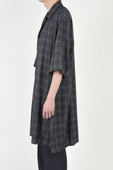 2021 S/S LAD MUSICIAN MODAL OMBRE GLEN CHECK LONG SHIRT
