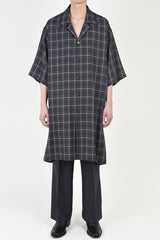2021 S/S LAD MUSICIAN MODAL OMBRE GLEN CHECK LONG SHIRT