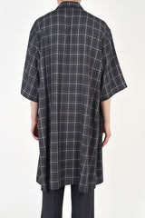 2021 S/S LAD MUSICIAN MODAL OMBRE GLEN CHECK LONG SHIRT