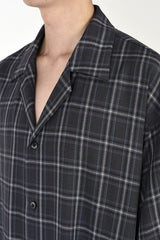 2021 S/S LAD MUSICIAN MODAL OMBRE GLEN CHECK LONG SHIRT