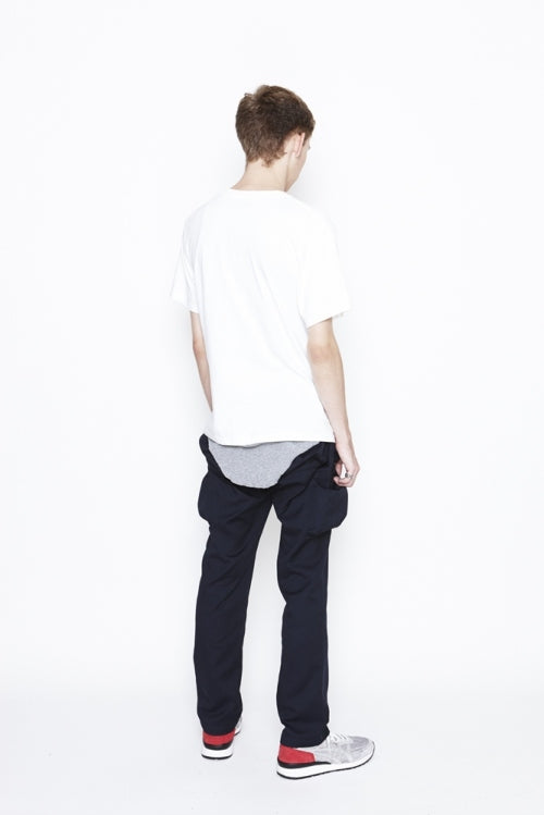 2016 S/S NUMBER (N)INE    LAYERED T-SHIRTS_TANK TOP WHITExGRAY
