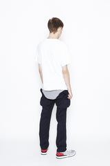 2016 S/S NUMBER (N)INE    LAYERED T-SHIRTS_TANK TOP WHITExGRAY