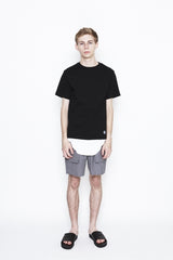 2016 S/S NUMBER (N)INE    LAYERED T-SHIRTS_TANK TOP BLACKxWHITE