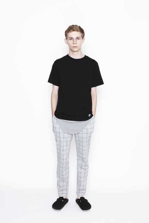 2016 S/S NUMBER (N)INE    LAYERED T-SHIRTS_TANK TOP BLACKxGRAY