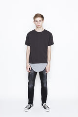 2016 S/S NUMBER (N)INE LAYERED T-SHIRTS/GARMENT DYE_TANK TOP C GRAYxGRAY