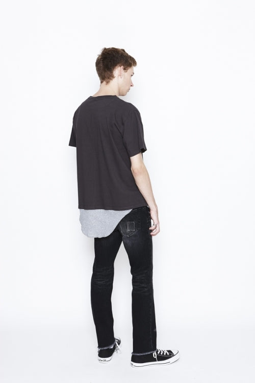2016 S/S NUMBER (N)INE LAYERED T-SHIRTS/GARMENT DYE_TANK TOP C GRAYxGRAY