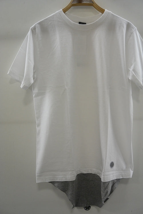 2016 S/S NUMBER (N)INE    LAYERED T-SHIRTS_TANK TOP WHITExGRAY