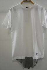 2016 S/S NUMBER (N)INE    LAYERED T-SHIRTS_TANK TOP WHITExGRAY
