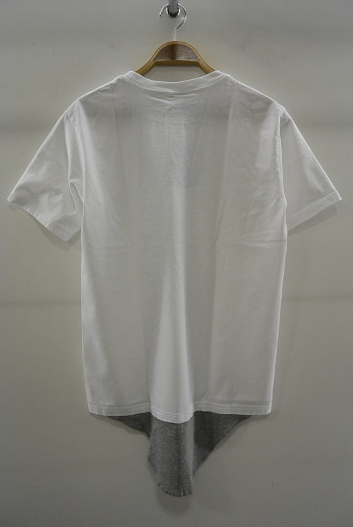 2016 S/S NUMBER (N)INE    LAYERED T-SHIRTS_TANK TOP WHITExGRAY